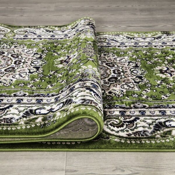 Green Rada Traditional Runner Rug detail view 4 Rugstars UK