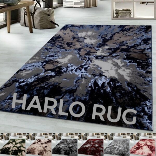 Harlo Abstract Area Rug shown in all colourways Rugstars UK