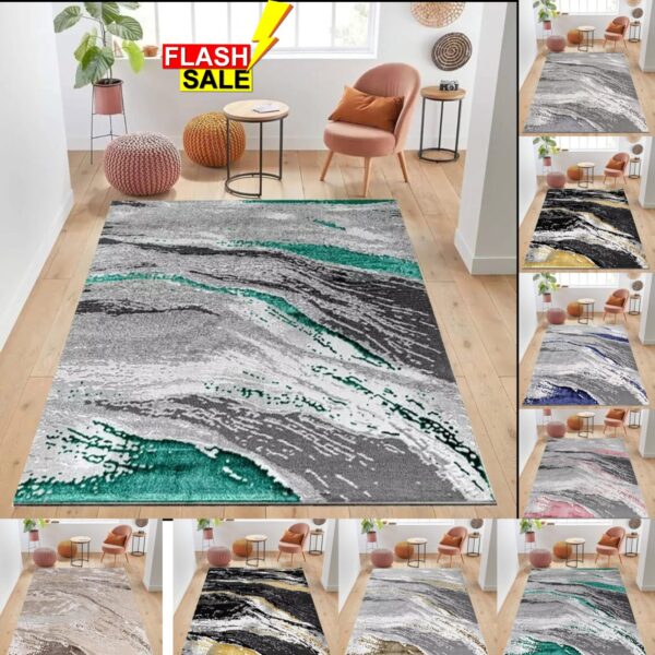 Jeze Modern Distressed Rug colour collage Rugstars UK