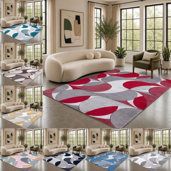 Kenzo Geometric Area Rug shown in several colourways Rugstars UK