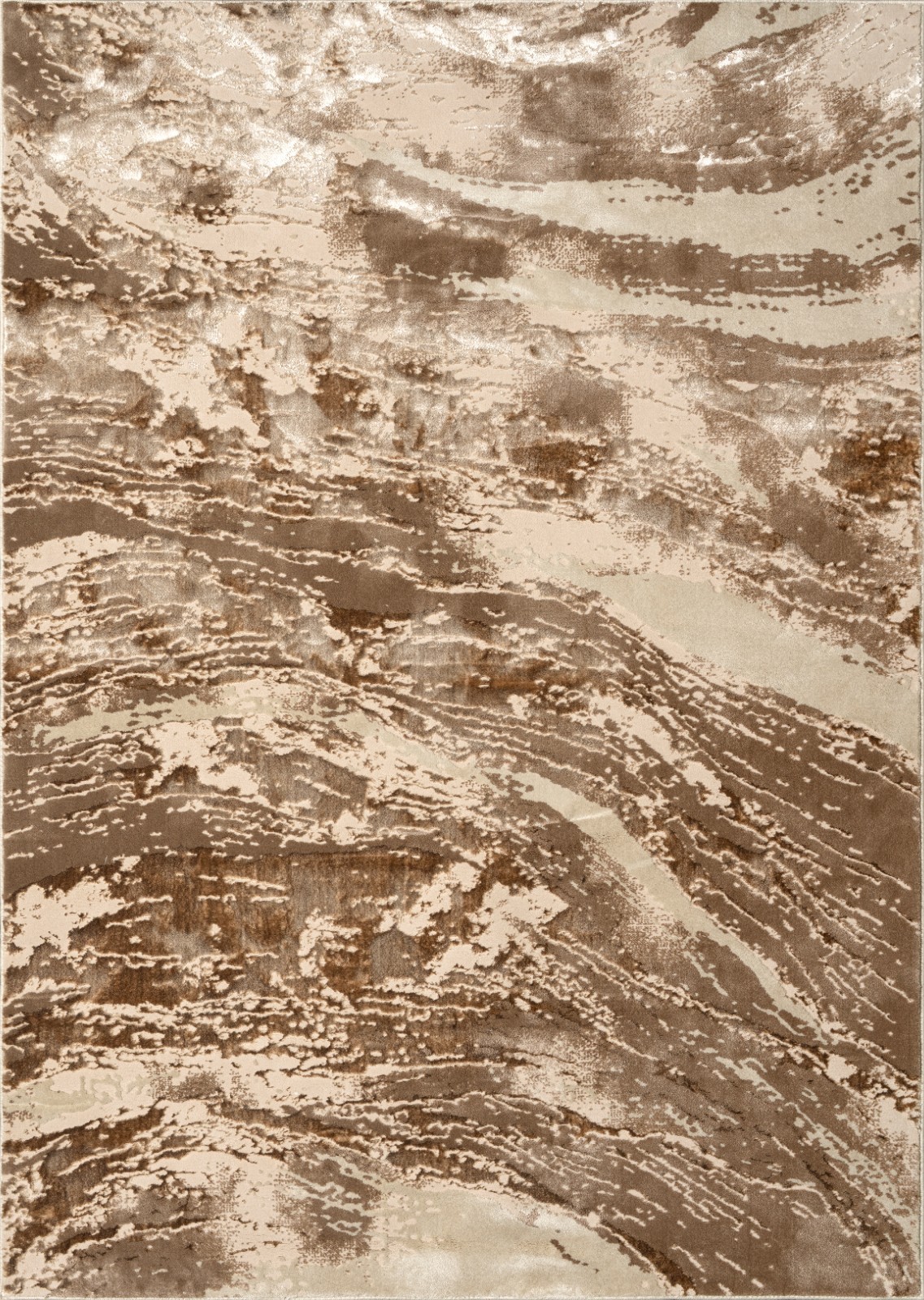 Mink Jeze Modern Distressed Rug detail view 1 Rugstars UK