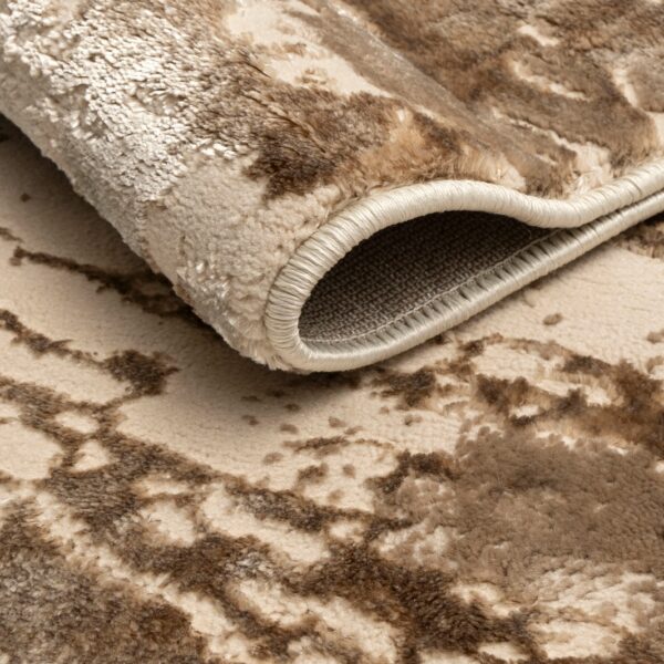 Mink Jeze Modern Distressed Rug detail view 2 Rugstars UK