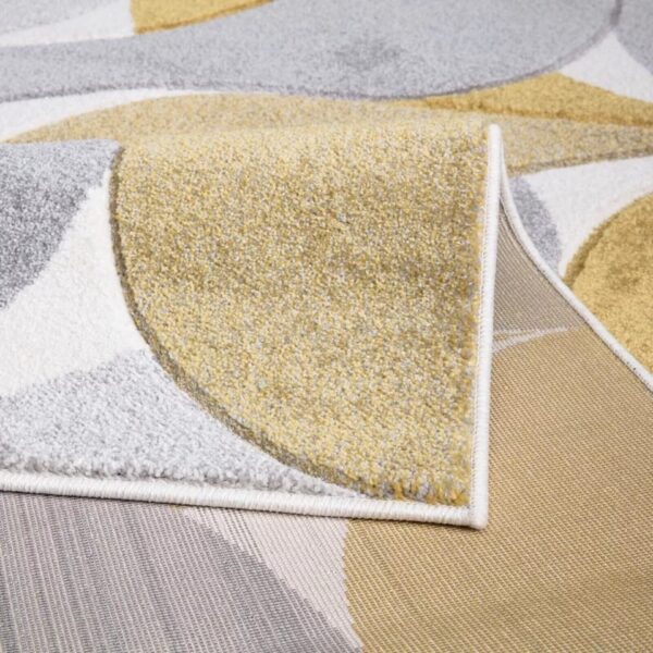 Ochre Kenzo Geometric Area Rug detail view 5 Rugstars UK