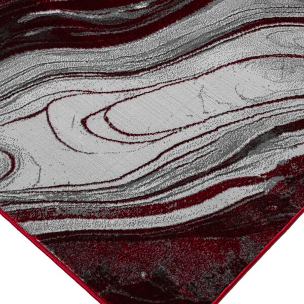 Red Gant Marble Effect Rug corner detail Rugstars UK