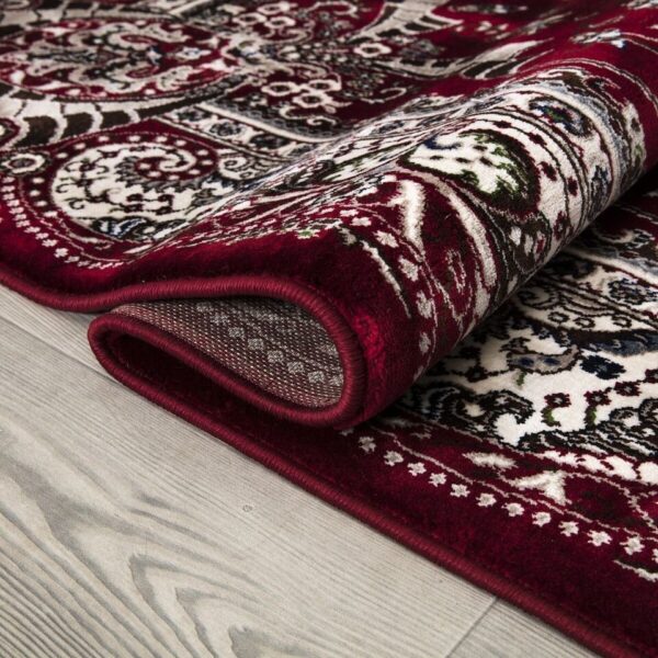 Red Rada Traditional Runner Rug detail view 3 Rugstars UK