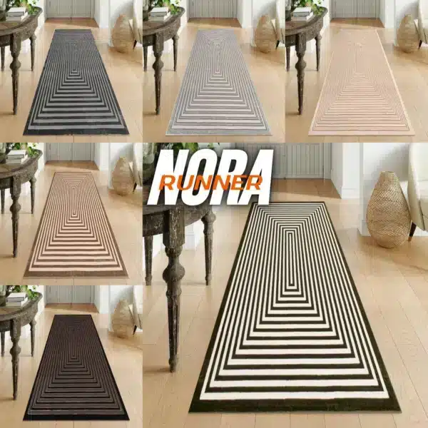 Nora Striped Non Slip Hallway Runner Rug - product image 1