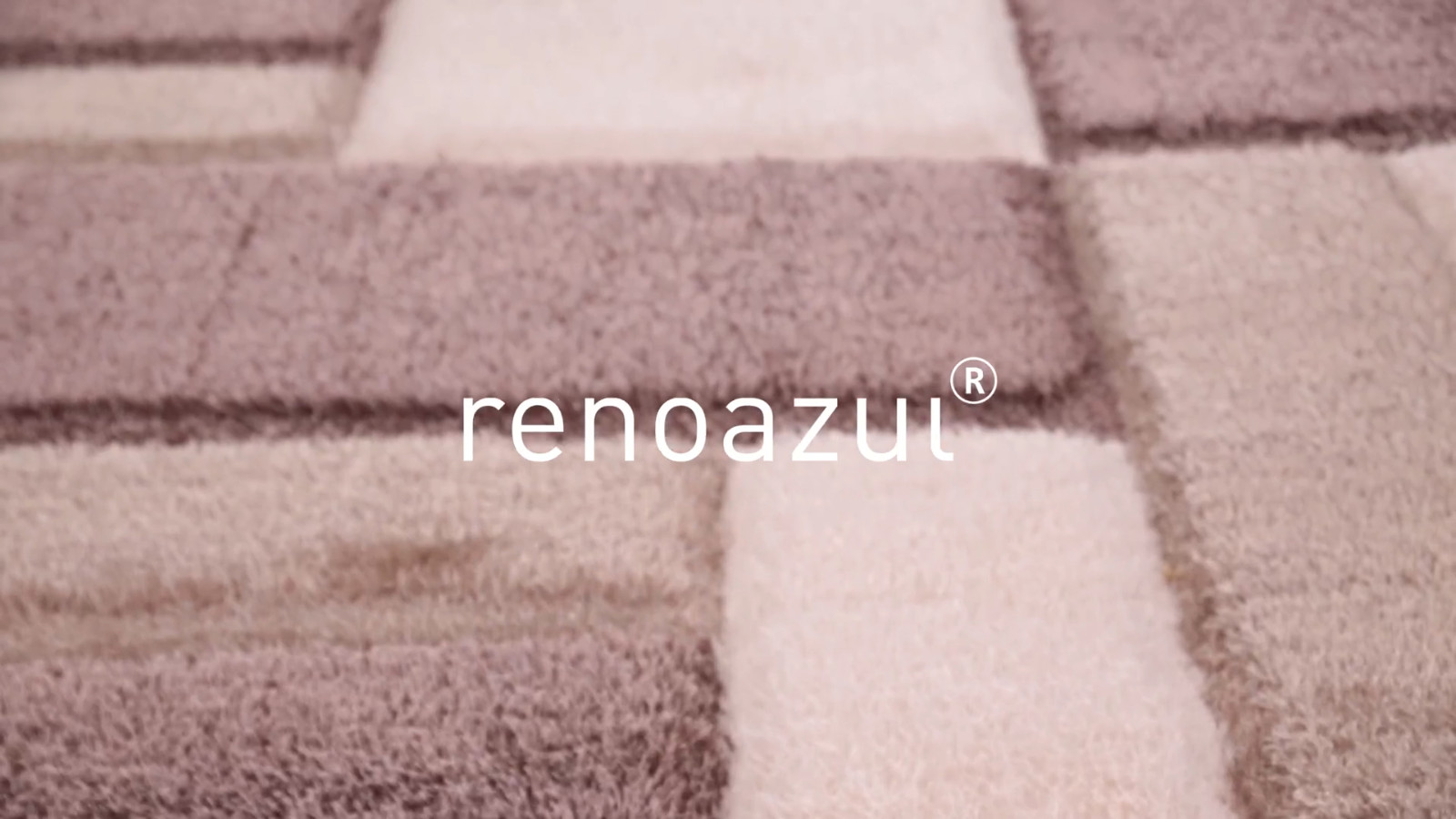 Close up of the Zonic Patchwork Shaggy Rug soft shaggy pile Rugstars UK